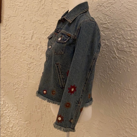 CALVIN KLEIN - EMBELLISHED JEAN JACKET - Medium - Picture 3 of 5